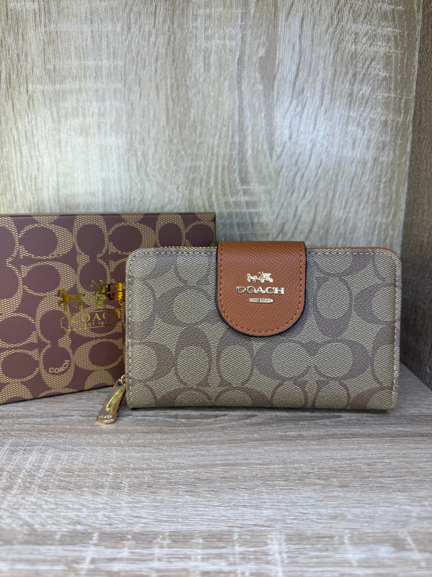 PORTE MONNAIE COACH FEMMES TAILLE MOYENNE