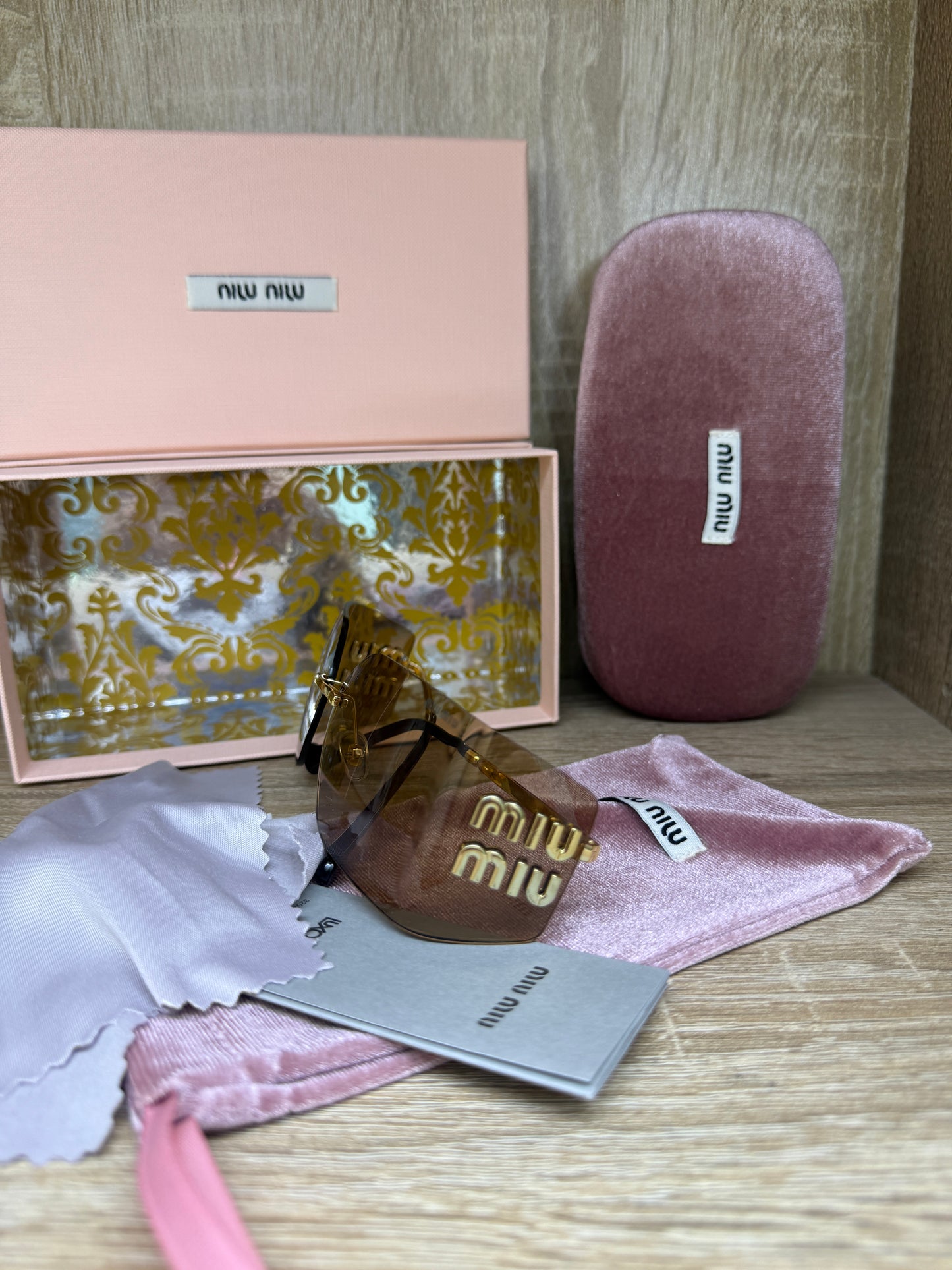 LUNETTES MIUMIU FEMMES 4 MARRON AVEC PACKAGING