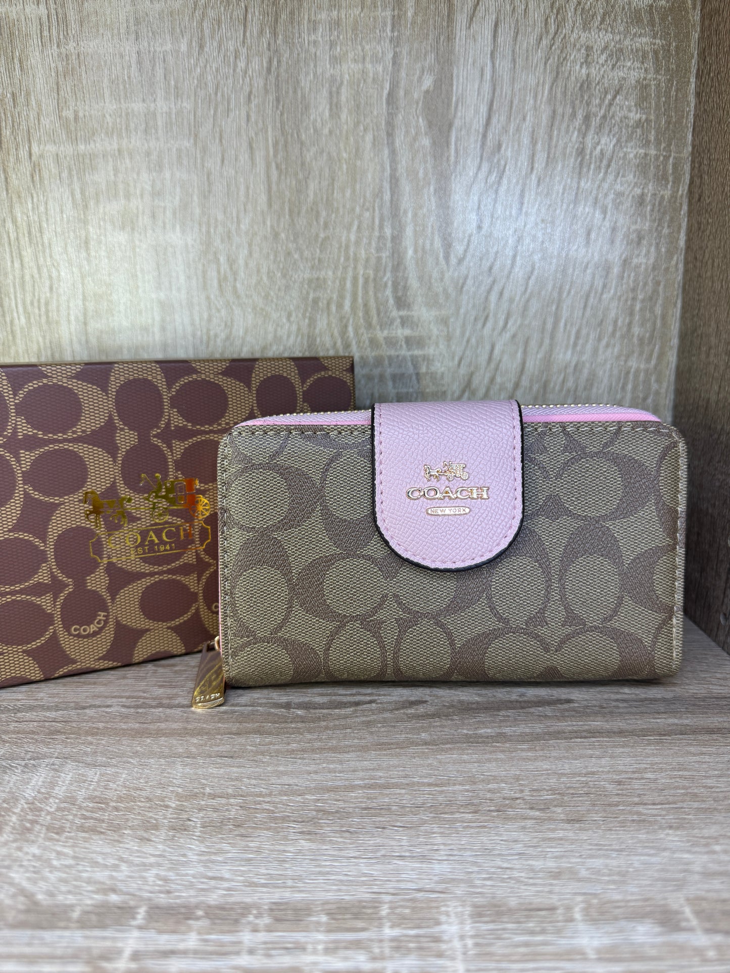 PORTE MONNAIE COACH FEMMES TAILLE MOYENNE
