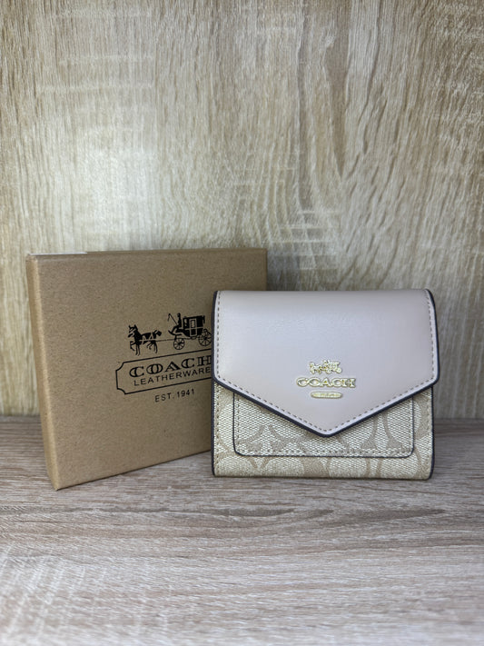 PORTE MONNAIE FEMMES COACH BEIGE V
