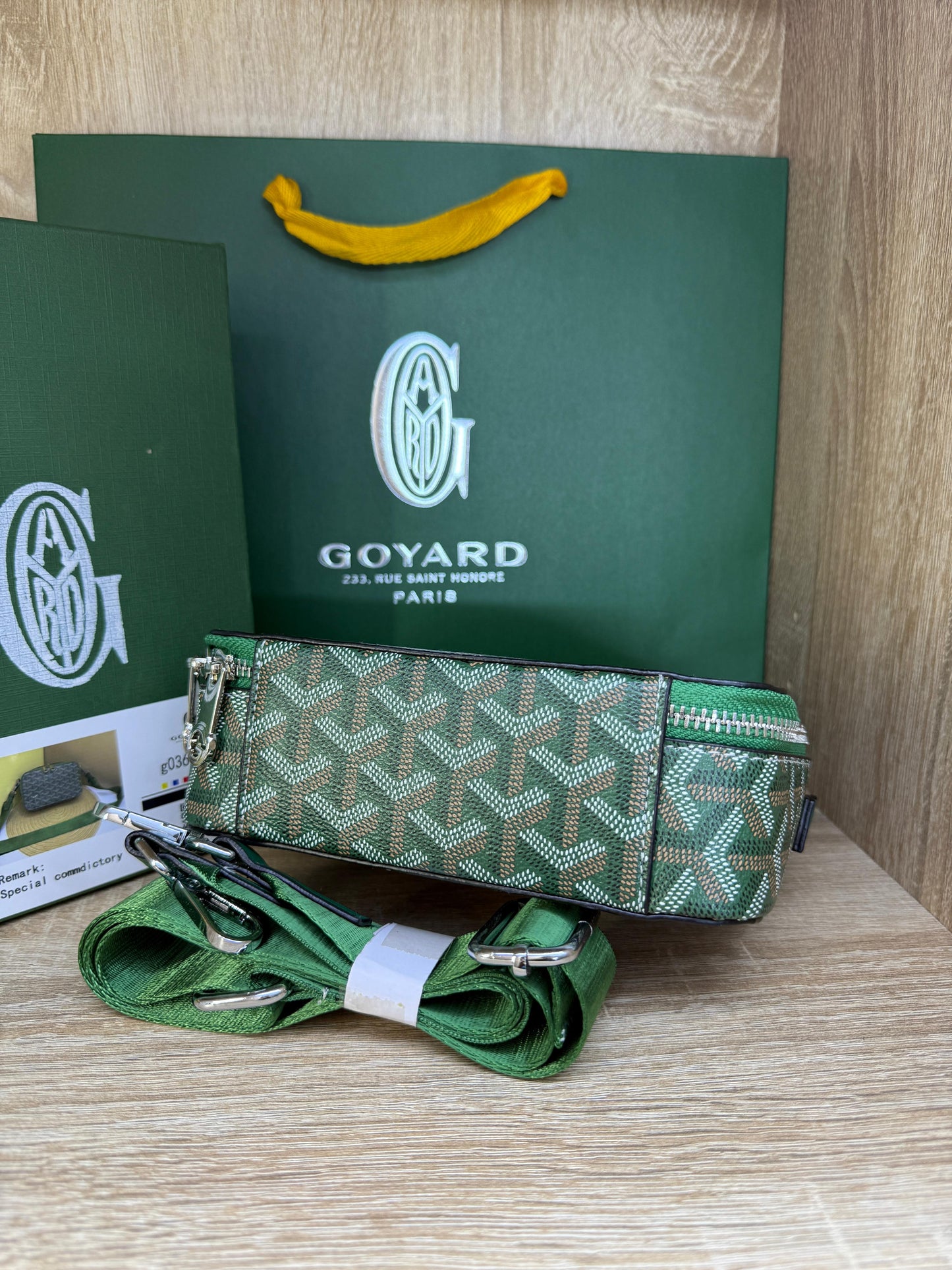 SAC GOYARD HOMMES VERT