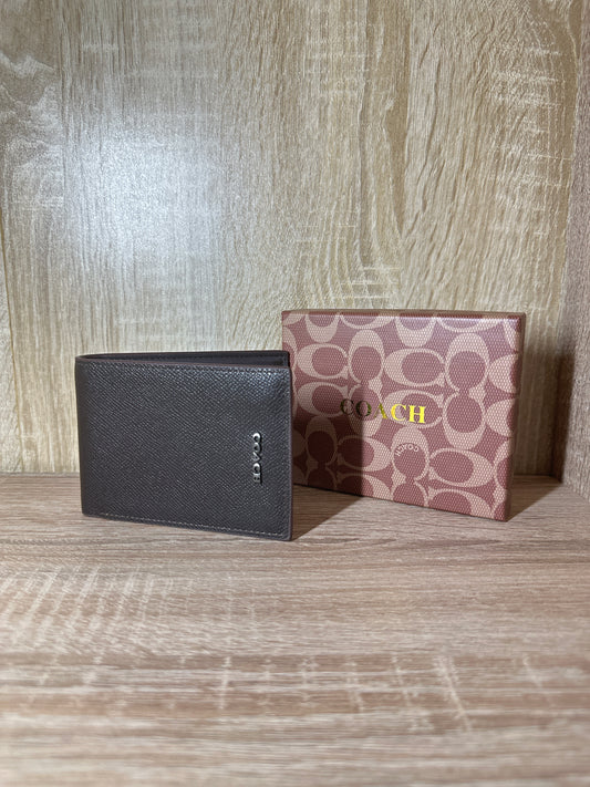 PORTE MONNAIE COACH MARRON