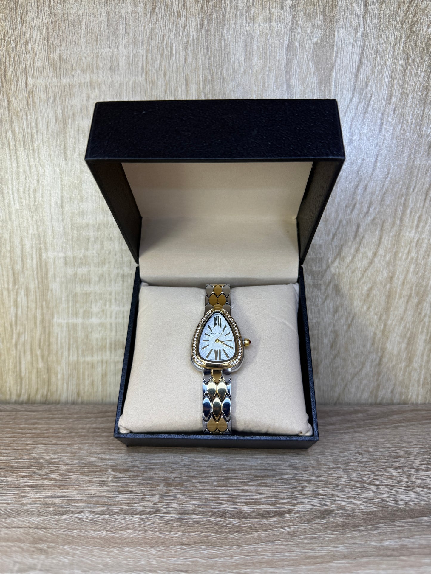 BVLGARI SEDUTTORI GRIS GOLD DIAMONDS BOITE SIMPLE