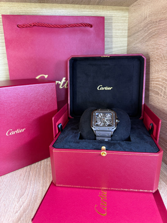 CARTIER SANTOS TRANSPARENT HOMMES COFFRET