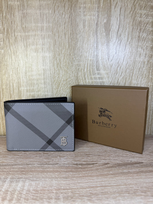 PORTE MONNAIE HOMMES BURBERRY GRIS