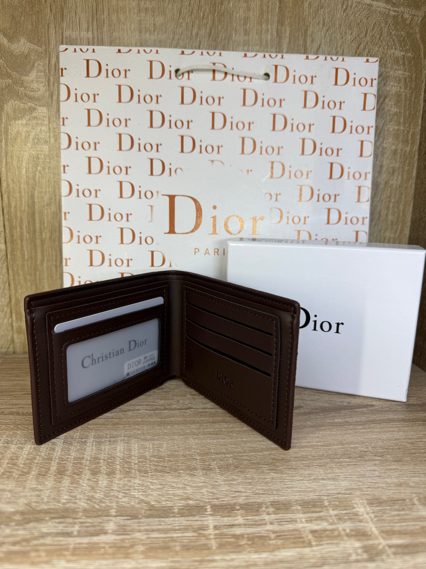 PORTE MONNAIE DIOR HOMMES 3 AVEC SACHET