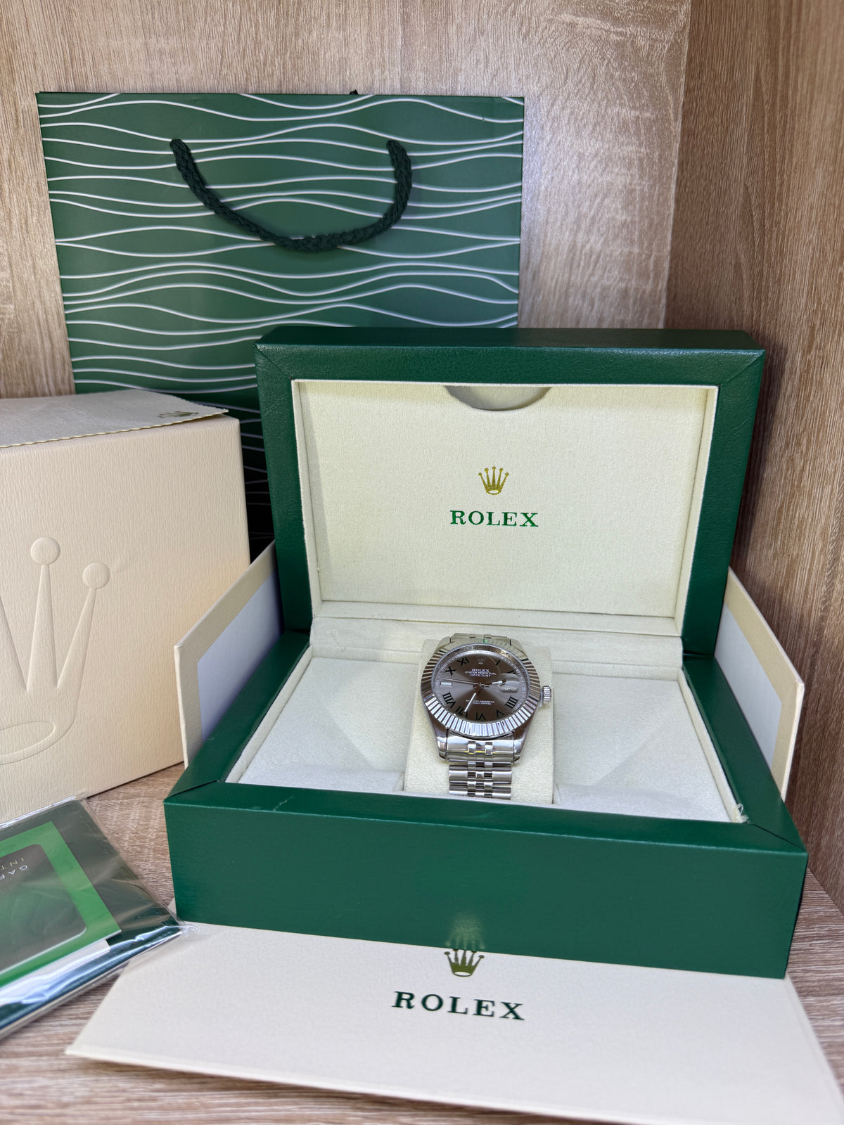 ROLEX GOMME ROMAIN HOMME COFFRET