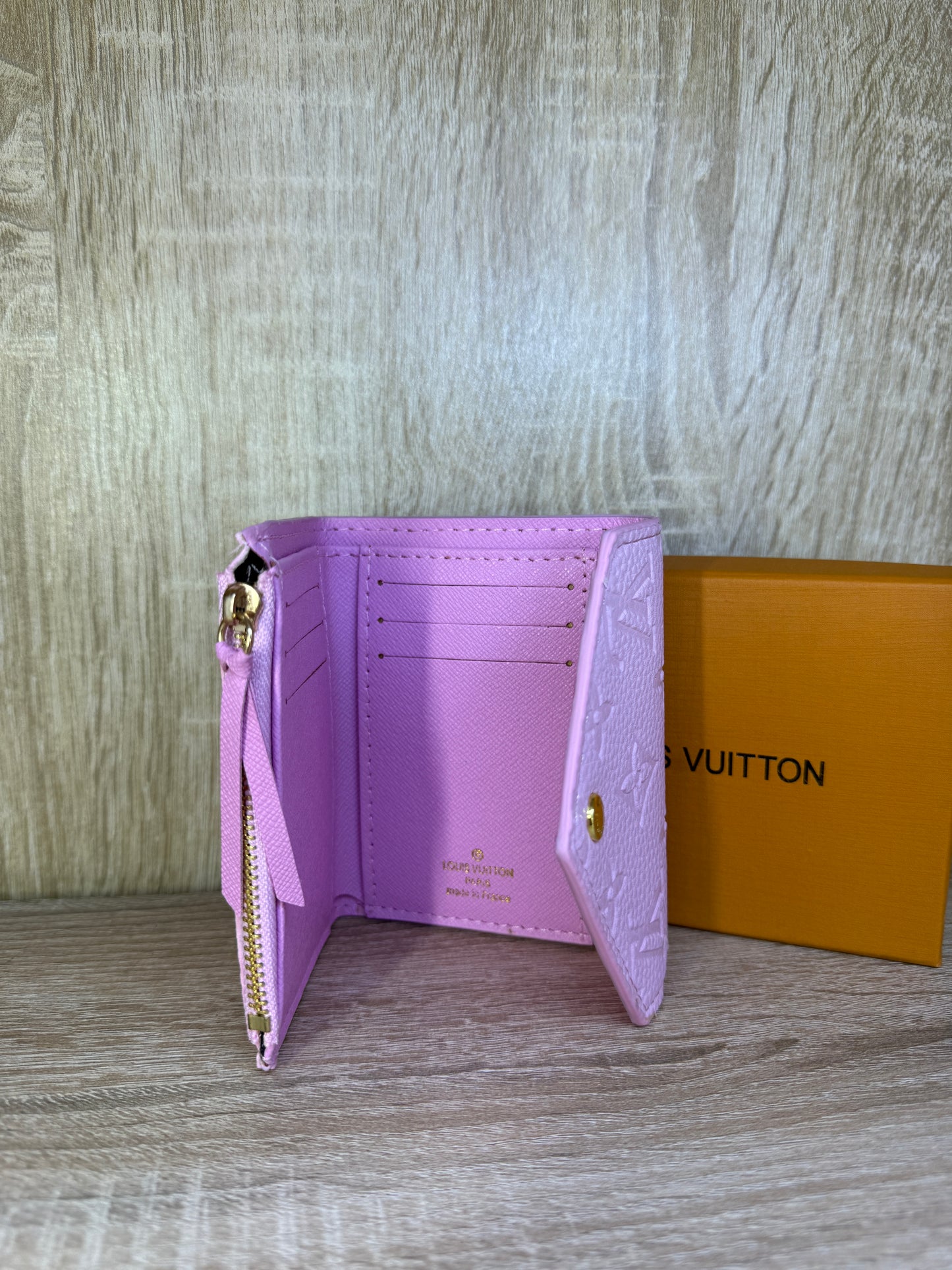 PORTE MONNAIE FEMMES LV V FULL PINK