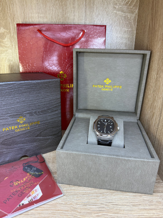 PATEK PHILIPPE CUIR NOIR COFFRET