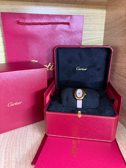CARTIER FEMMES OVAL CUIR 2 AVEC COFFRET