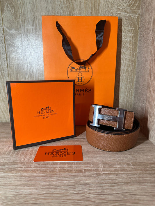 CEINTURE HERMES HOMMES MARRON DESIGN H