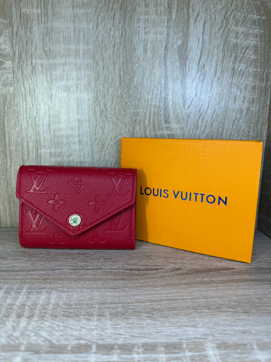 PORTE MONNAIE FEMMES LV V FULL RED