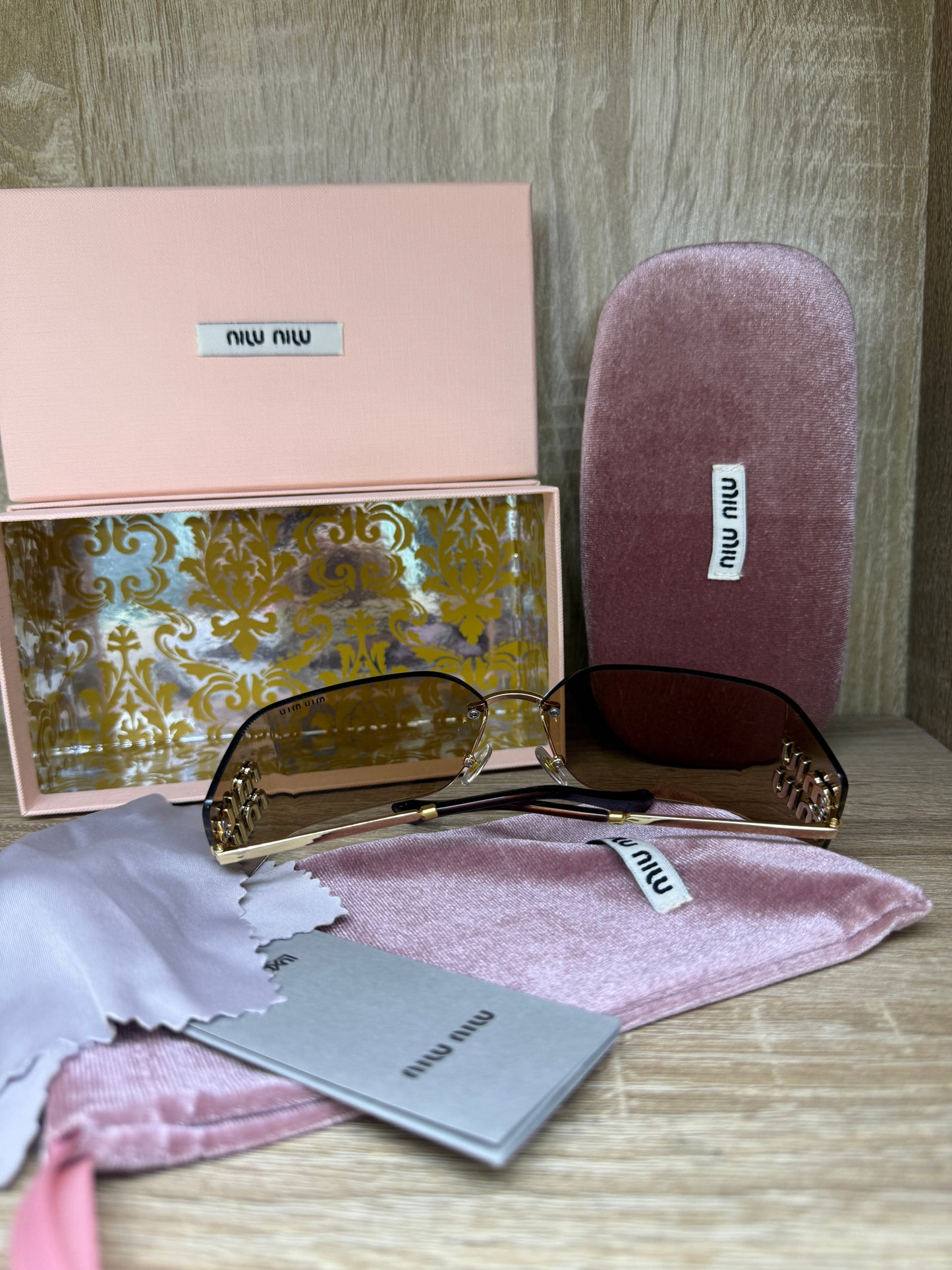 LUNETTES MIUMIU FEMMES 4 MARRON AVEC PACKAGING