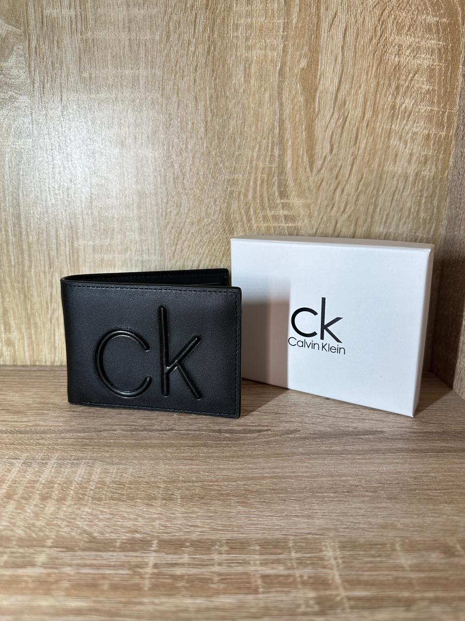 PORTE MONNAIE CK FULL BLACK HOMMES