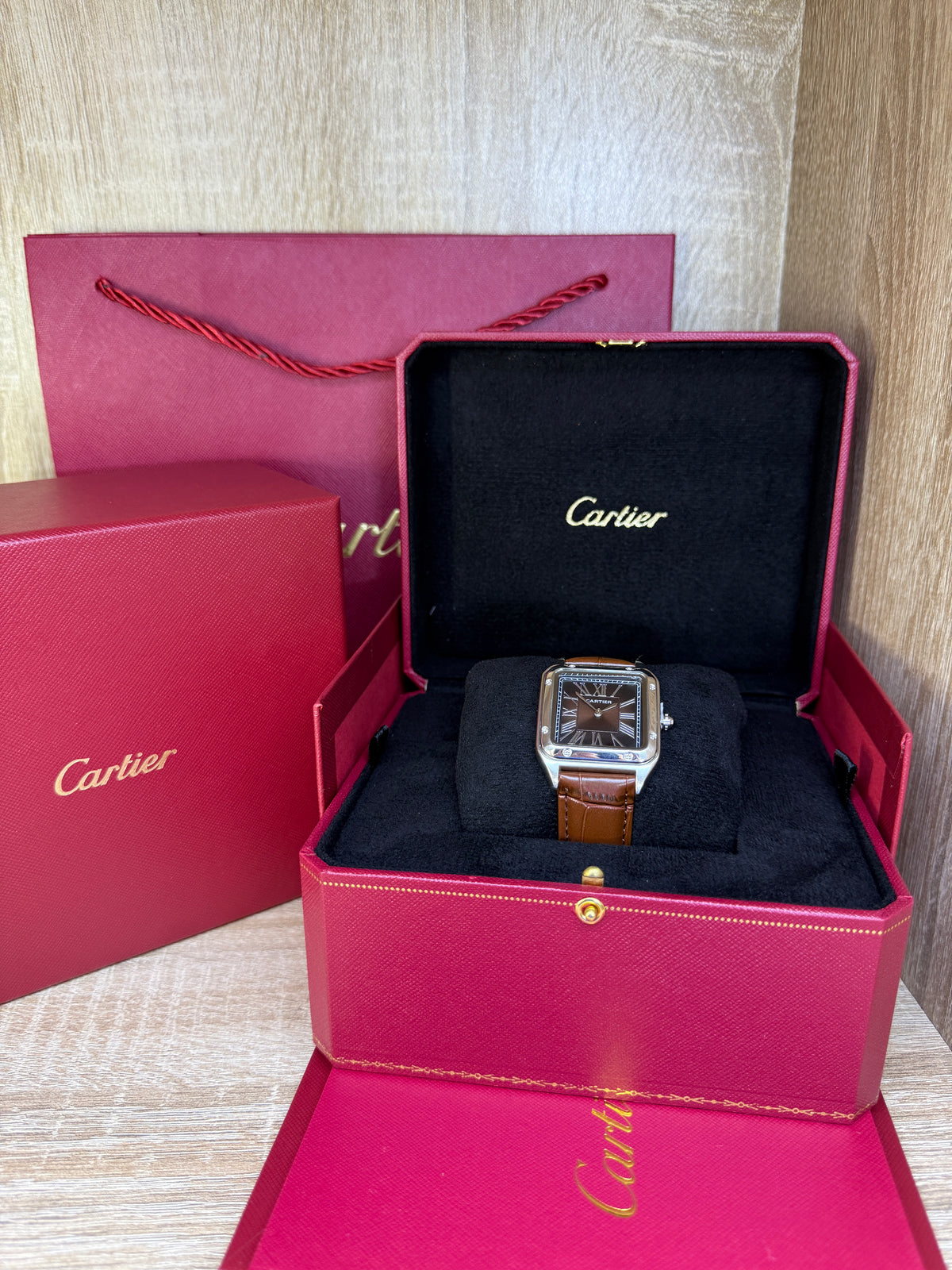 CARTIER CUIR 1 HOMMES AVEC COFFRET