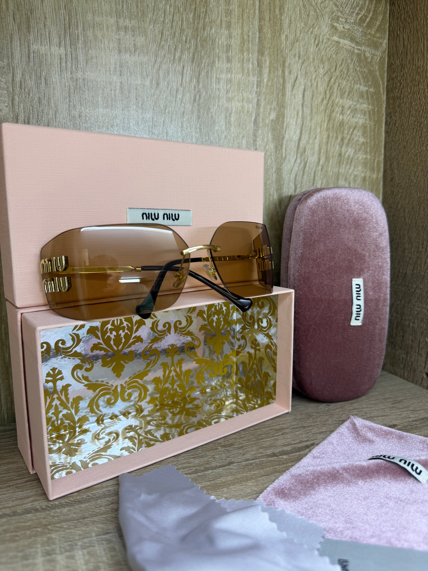 LUNETTES MIUMIU FEMMES 4 MARRON AVEC PACKAGING