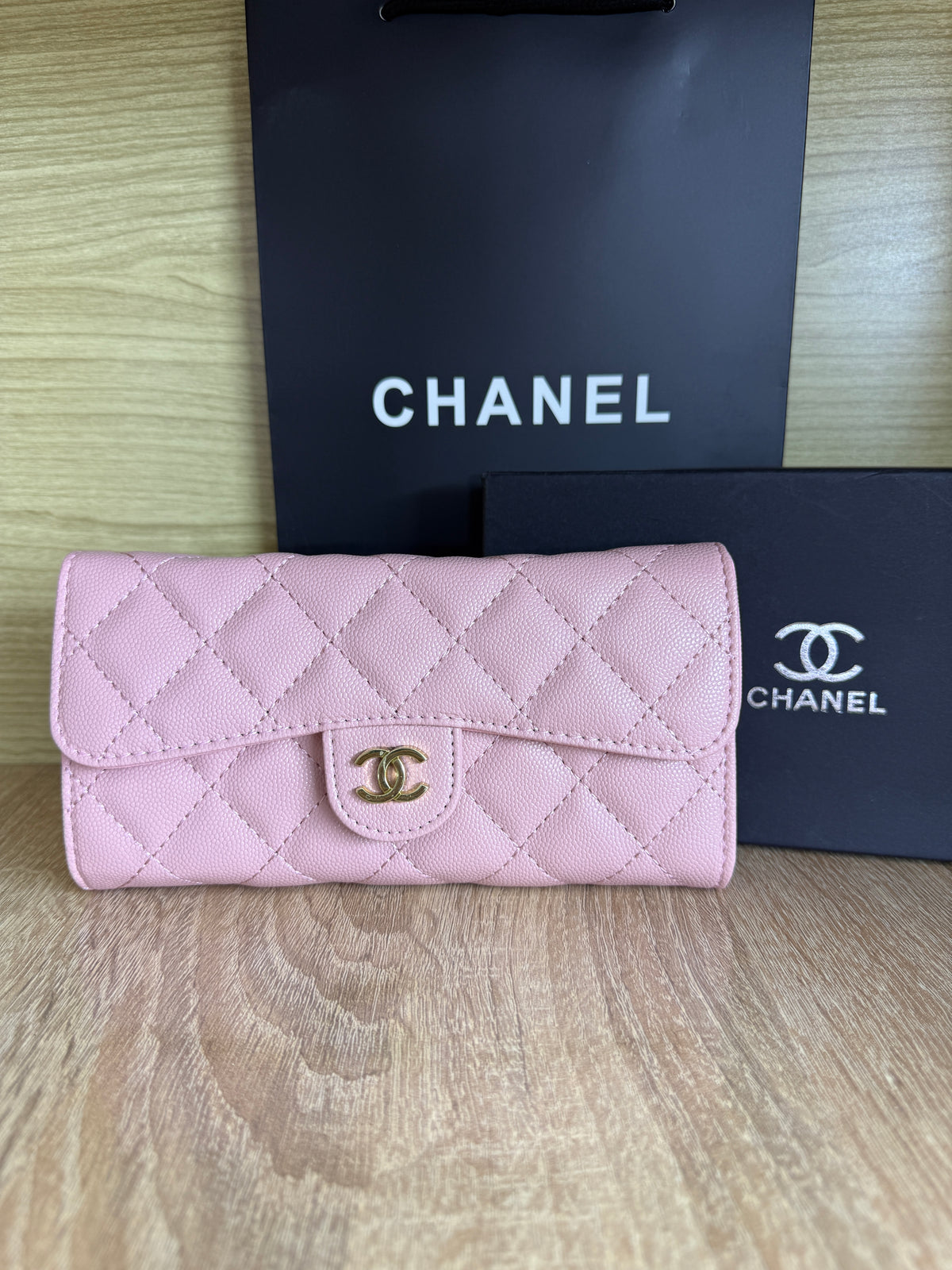 PORTE FEUILLE CHANEL FEMMES 12 AVEC SACHET