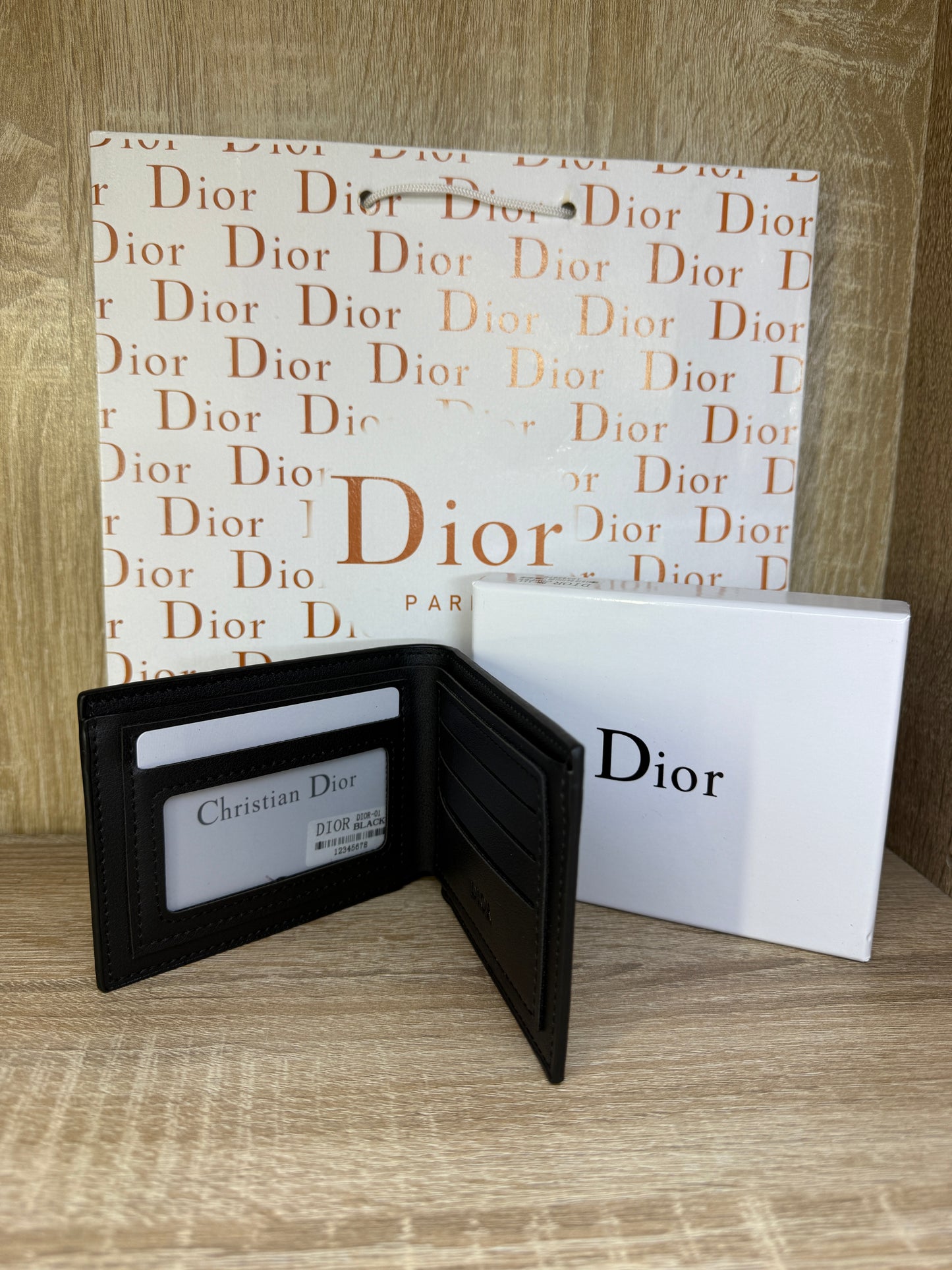 PORTE MONNAIE DIOR HOMMES 6 AVEC SACHET