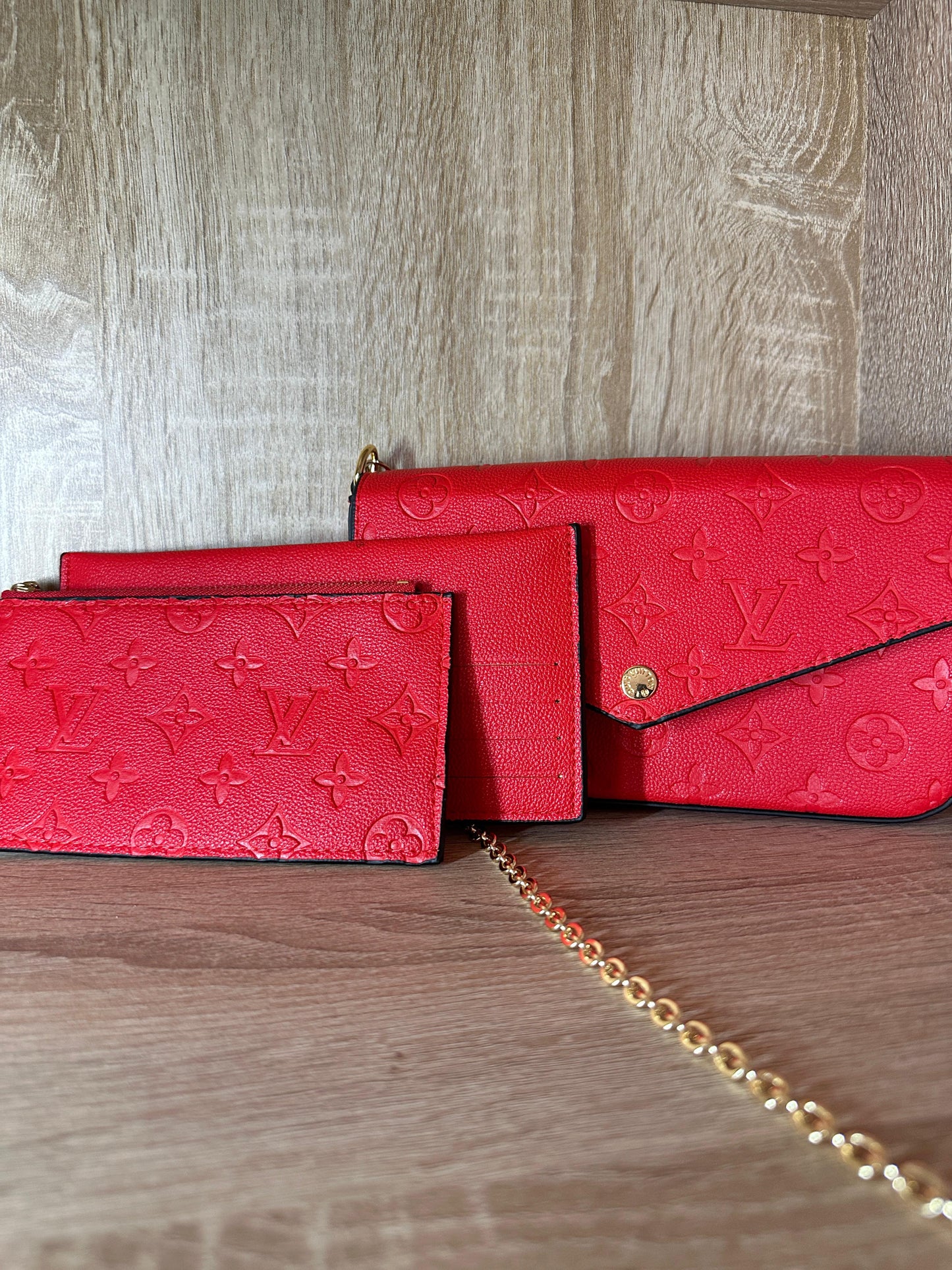 POCHETTE SAC LV ROUGE 3PCS