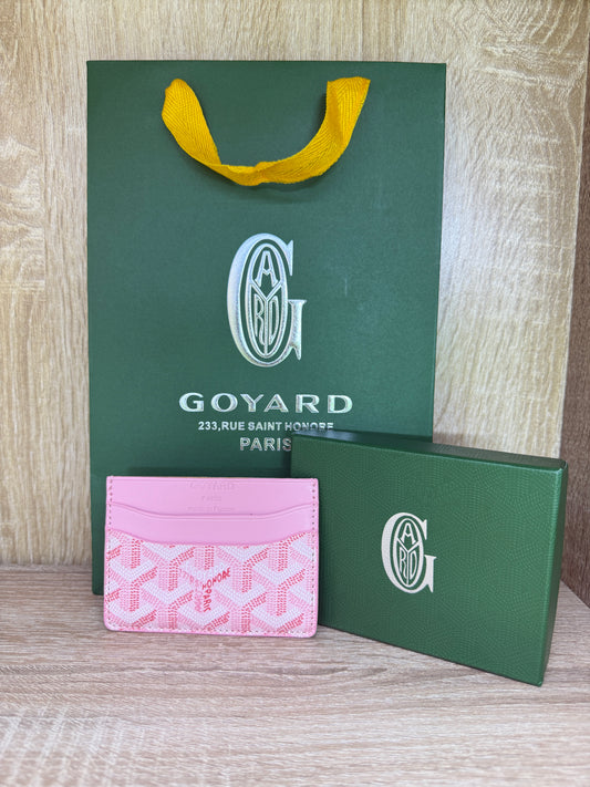 PORTE CARTE GOYARD ROSE FEMMES AVEC SACHET