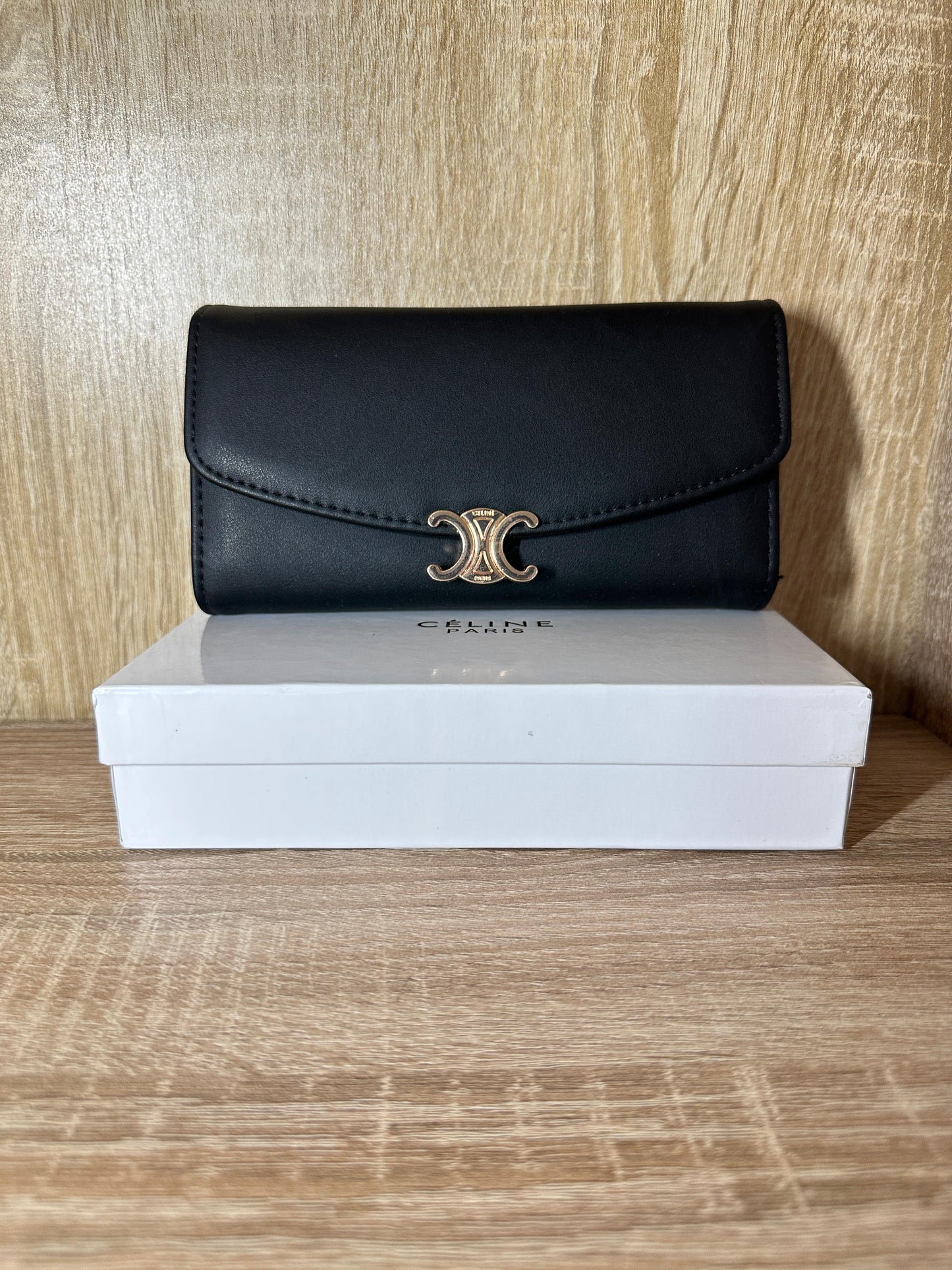 PORTE FEUILLE FEMMES CELINE FULL BLACK