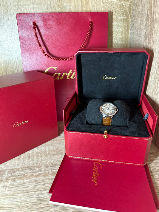 CARTIER CUIR UNISEX BOUTON COFFRET
