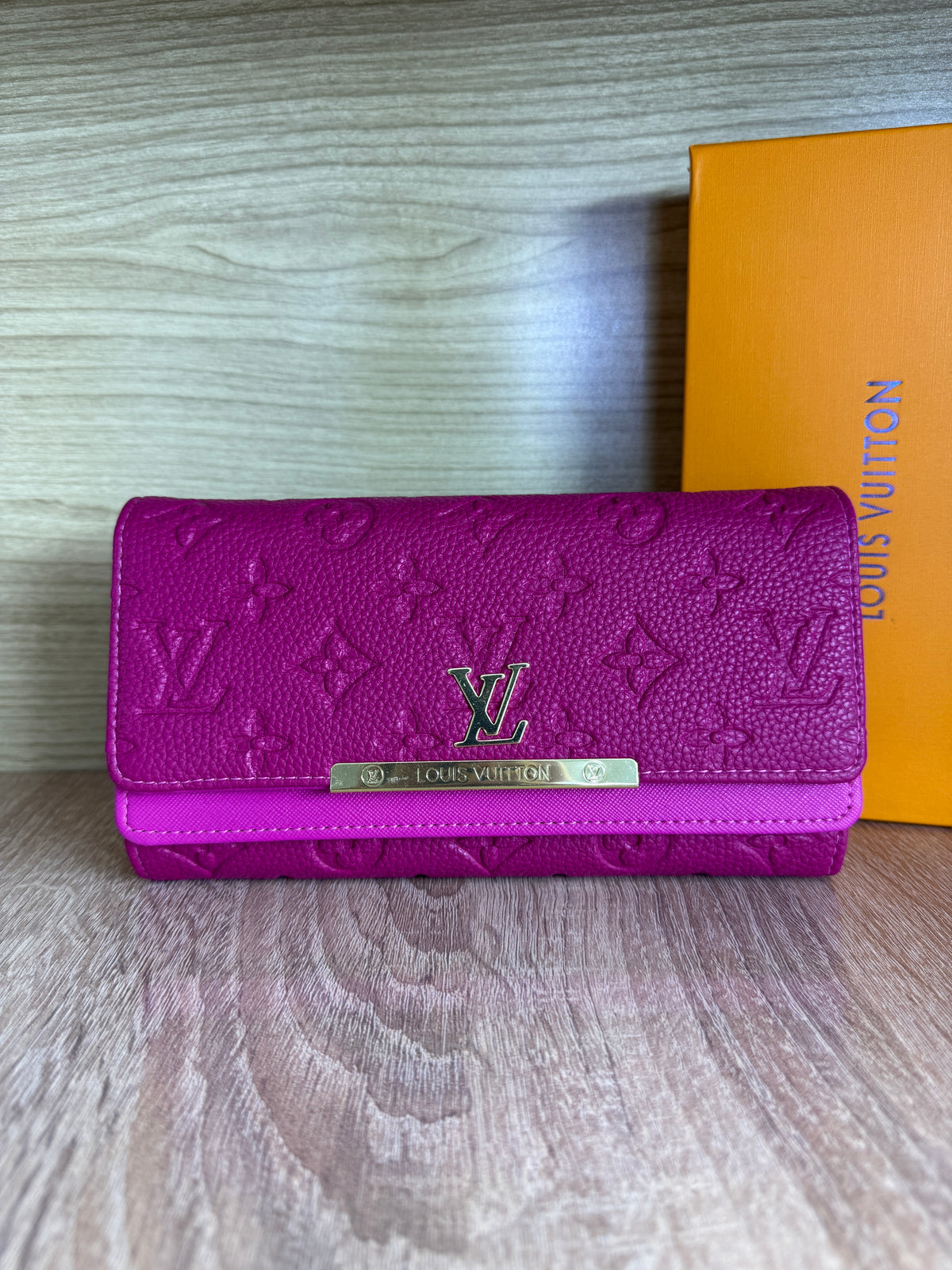 PORTE FEUILLE LV FEMMES ROSE FUSHIA