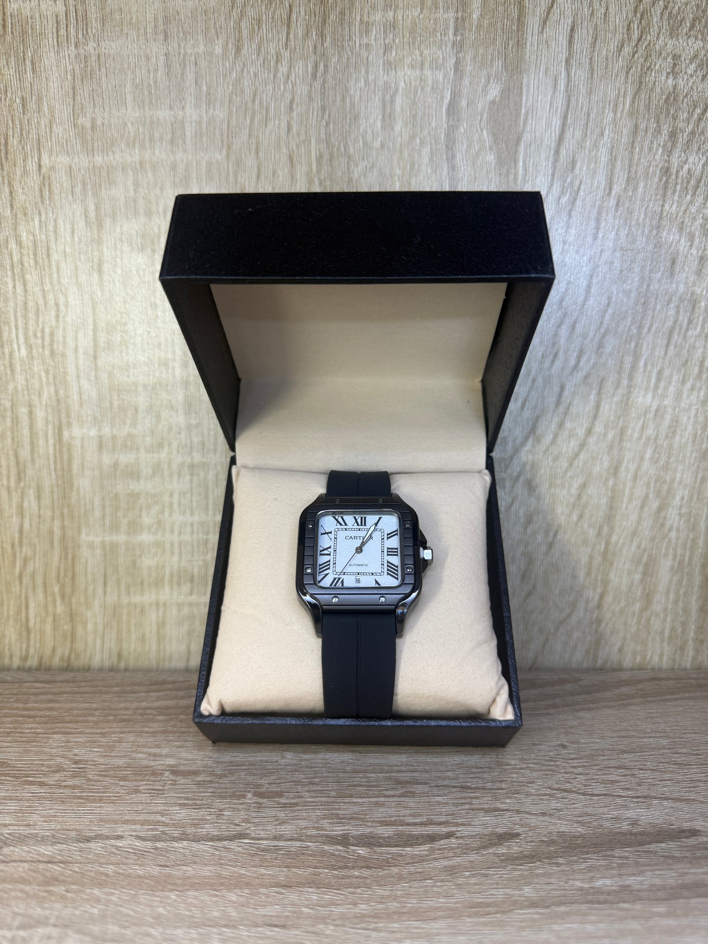 CARTIER SANTOS SILICONE HOMMES 2 BOITE SIMPLE