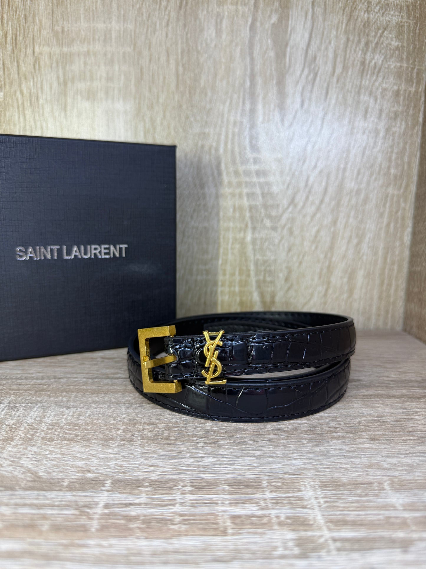 CEINTURE YSL FEMMES PETITE NOIR