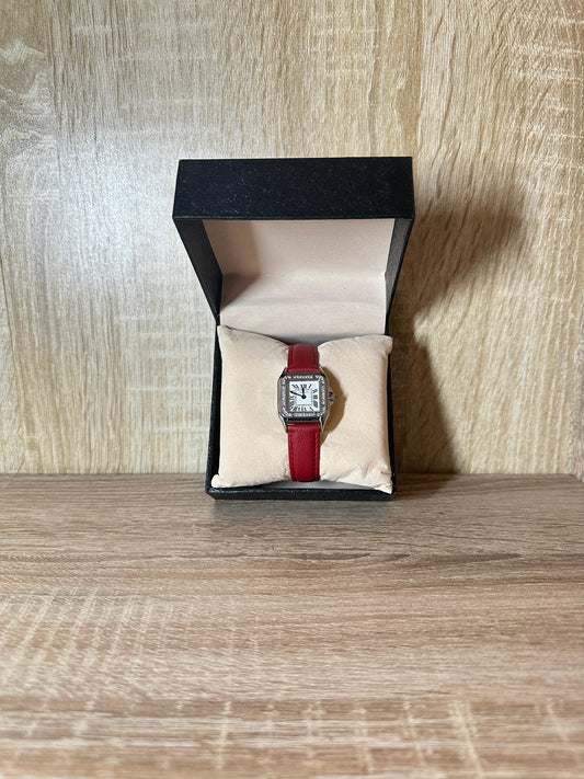 CARTIER CARRE FEMMES ROUGE DIAMONDS BOITE SIMPLE