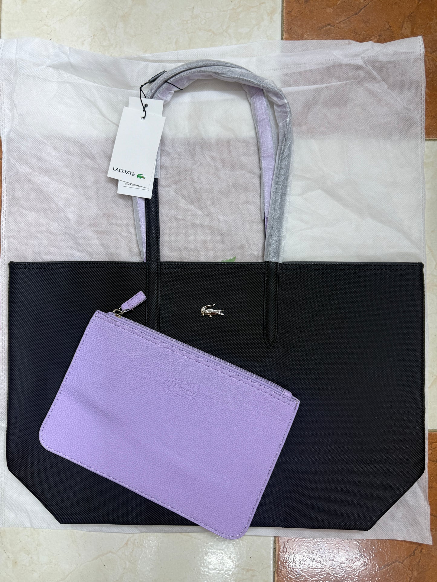 SAC LACOSTE DOUBLE FACE