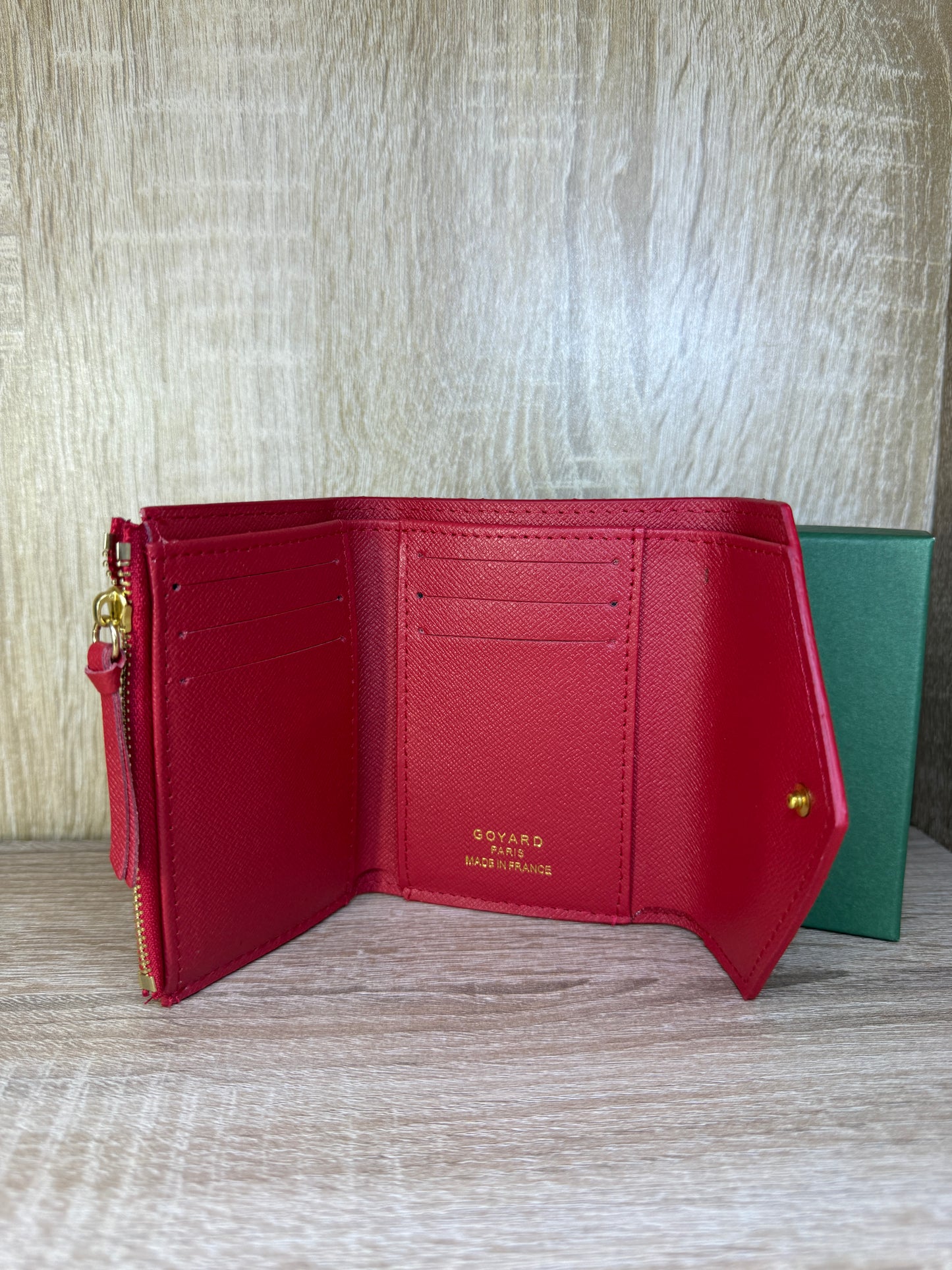 PORTE MONNAIE GOYARD ROUGE FEMMES