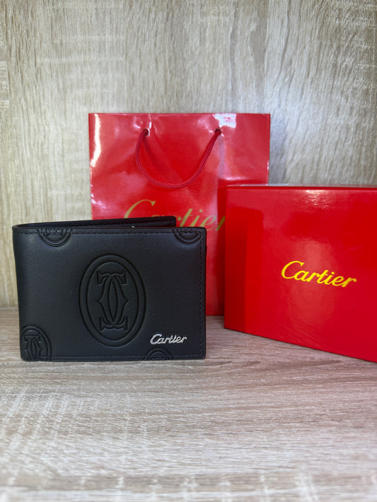 PORTE MONNAIE CARTIER HOMMES NOIR AVEC SACHET