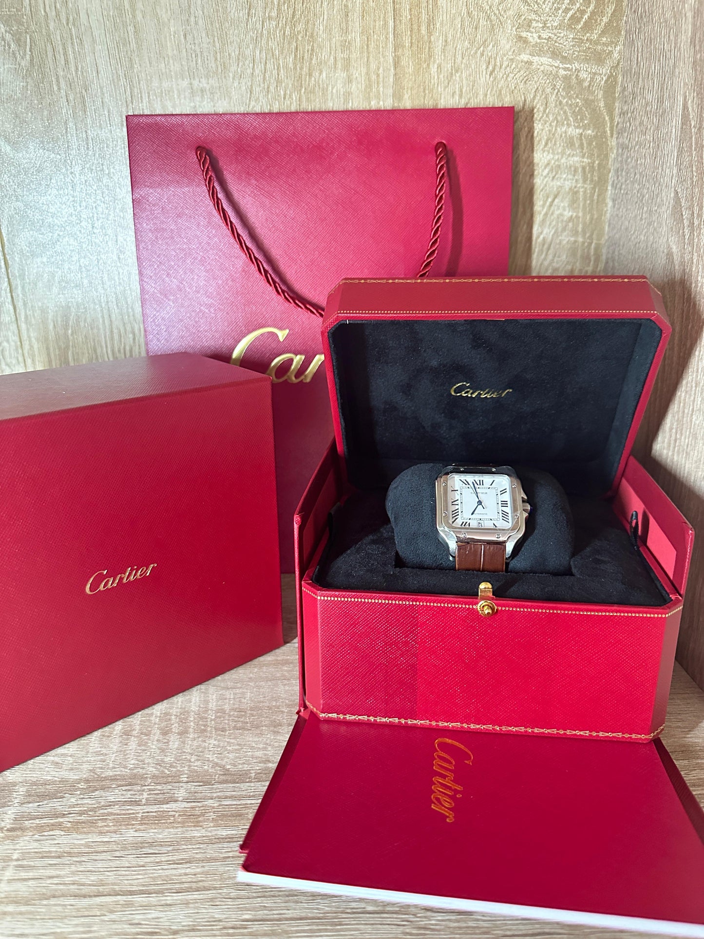 CARTIER SANTOS CUIR MASTER QUALITÉ