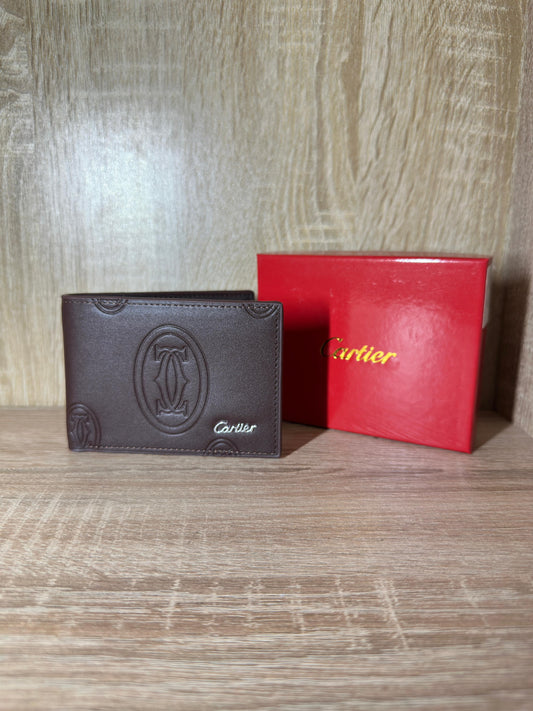 PORTE MONNAIE CARTIER MARRON