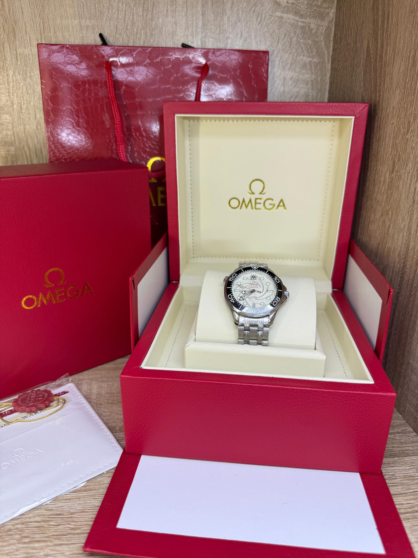 OMEGA MASTER QUALITÉ AUTOMATIQUE BLANC 2