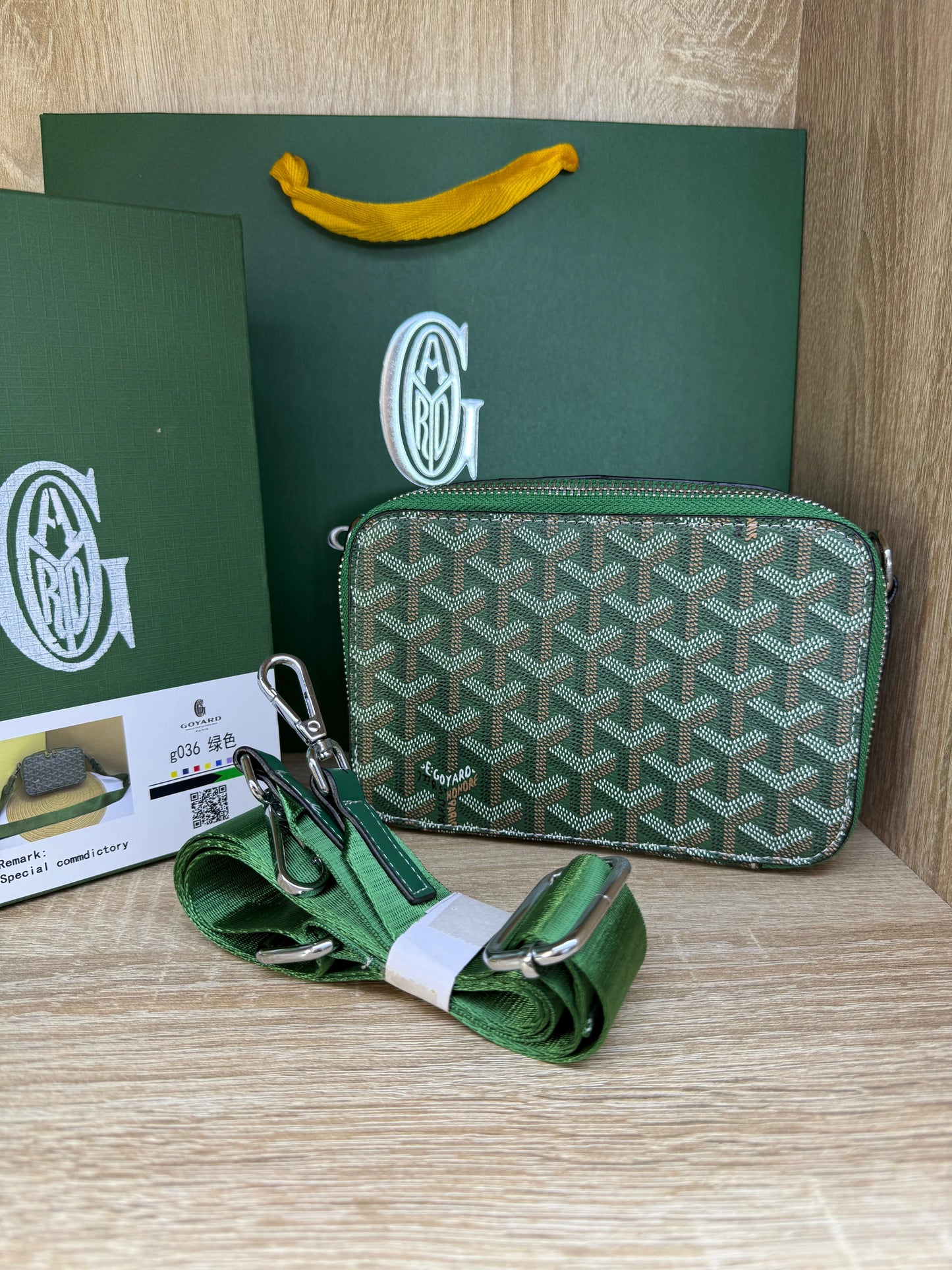 SAC GOYARD HOMMES VERT