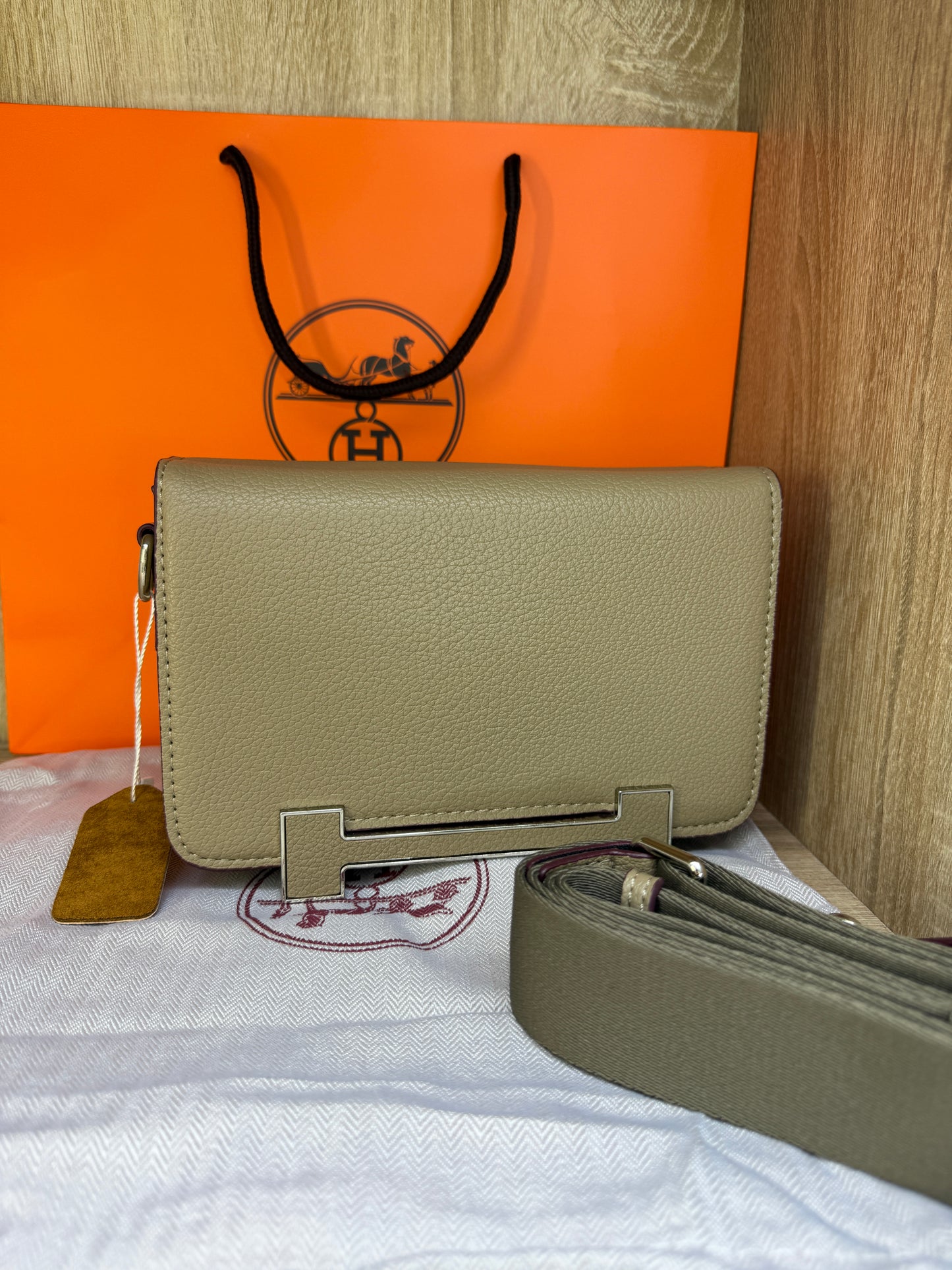 SAC HERMES FEMMES CONSTANCE KAKI