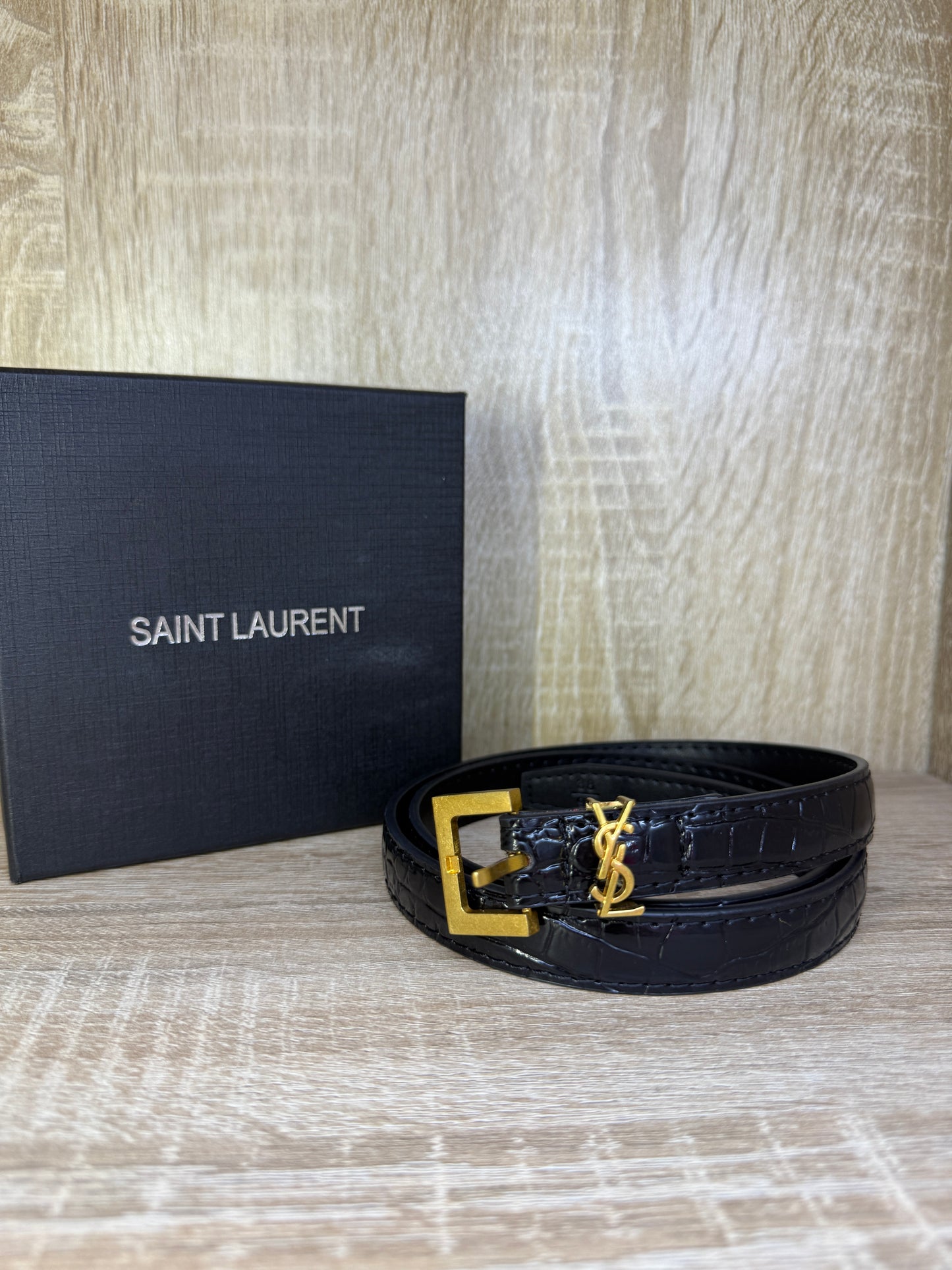 CEINTURE YSL FEMMES PETITE NOIR