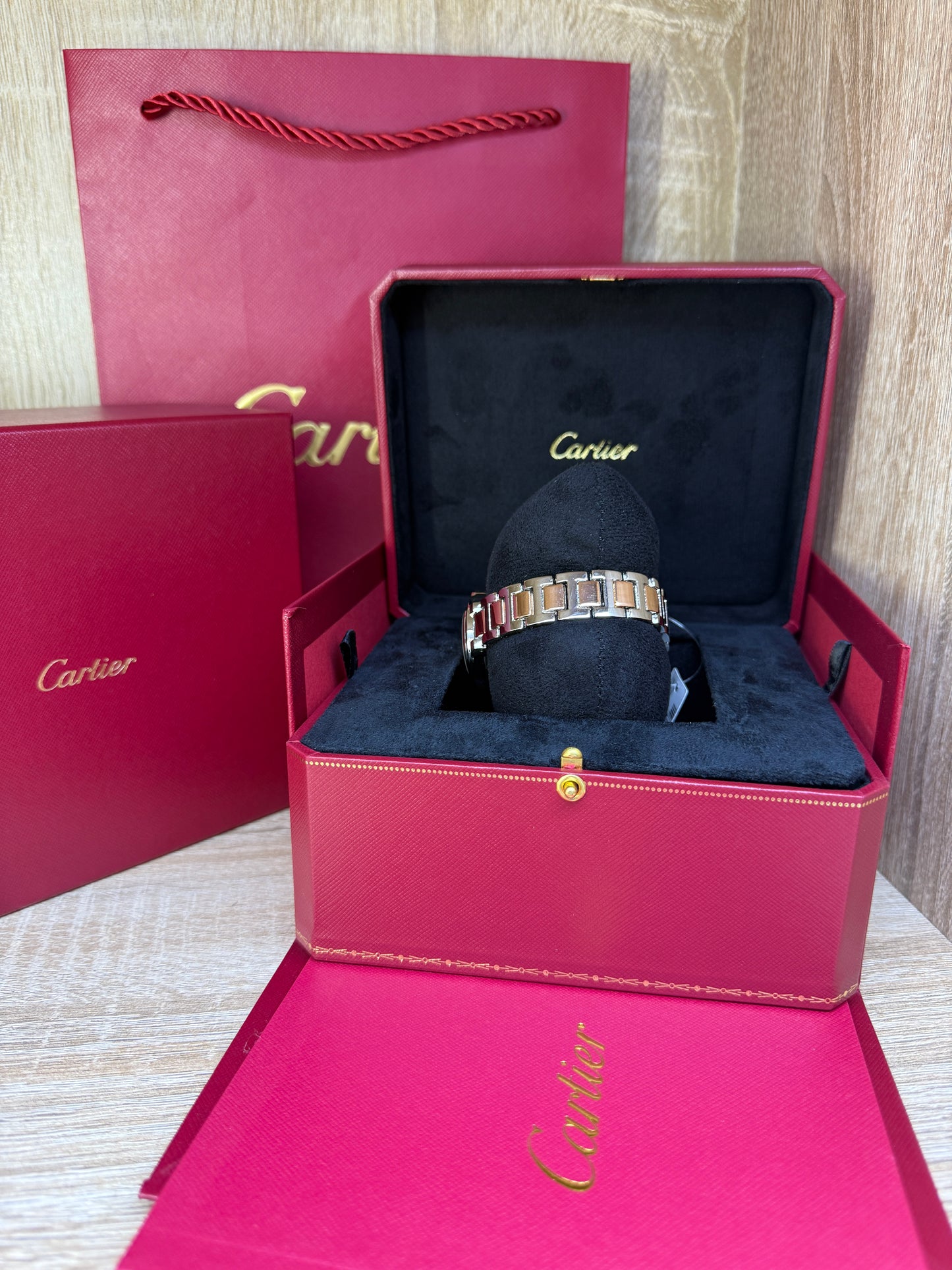 CARTIER FEMMES BALON ROSE GOLD GRIS AVEC COFFRET