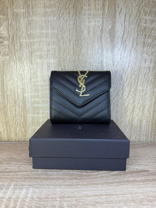 PORTE MONNAIE YSL NOIR FEMMES