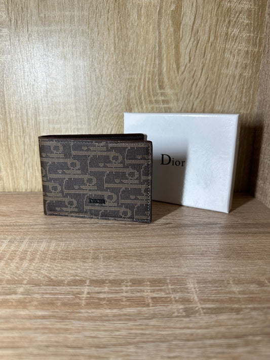 PORTE MONNAIE DIOR MARRON HOMMES