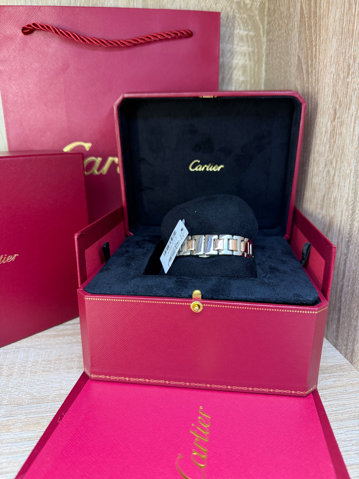 CARTIER FEMMES BALON ROSE GOLD GRIS AVEC COFFRET