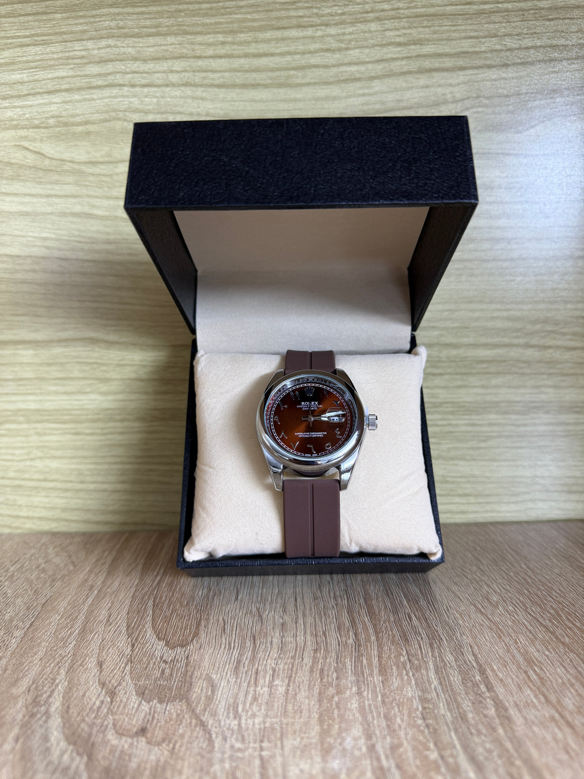 ROLEX HOMMES 36mm SILICONE ARABIA BOITE SIMPLE