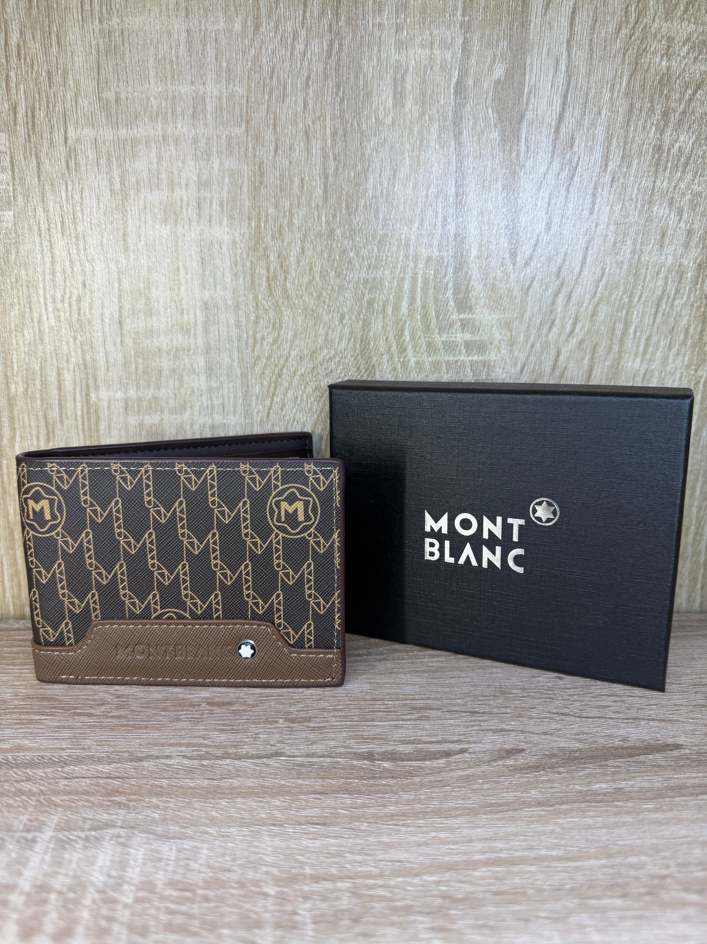 PORTE MONNAIE MONTBLANC HOMMES 2 MARRON