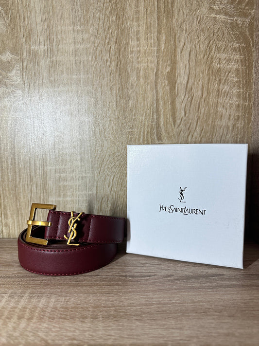 CEINTURE YSL FEMMES BORDEAUX