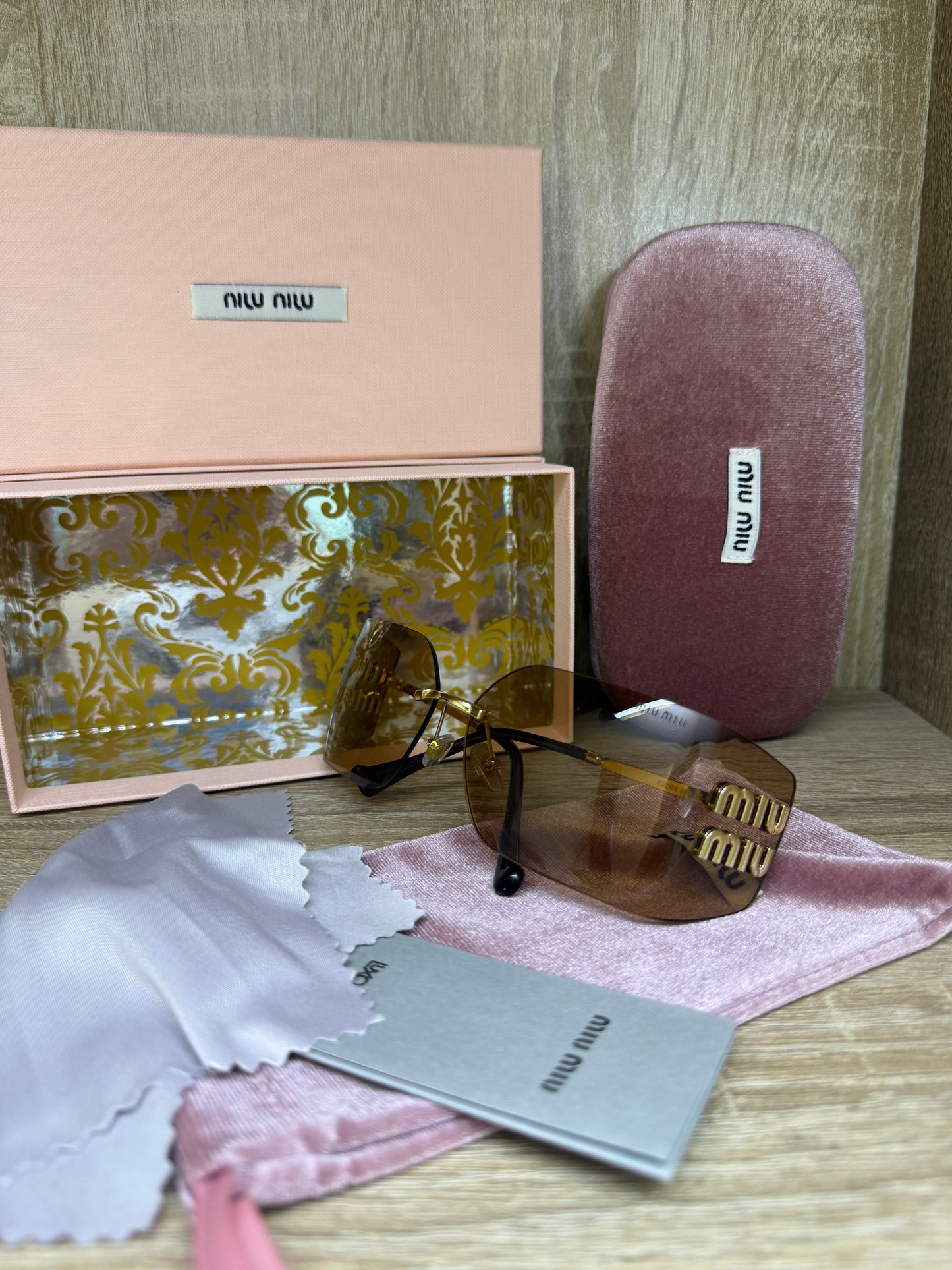 LUNETTES MIUMIU FEMMES 4 MARRON AVEC PACKAGING