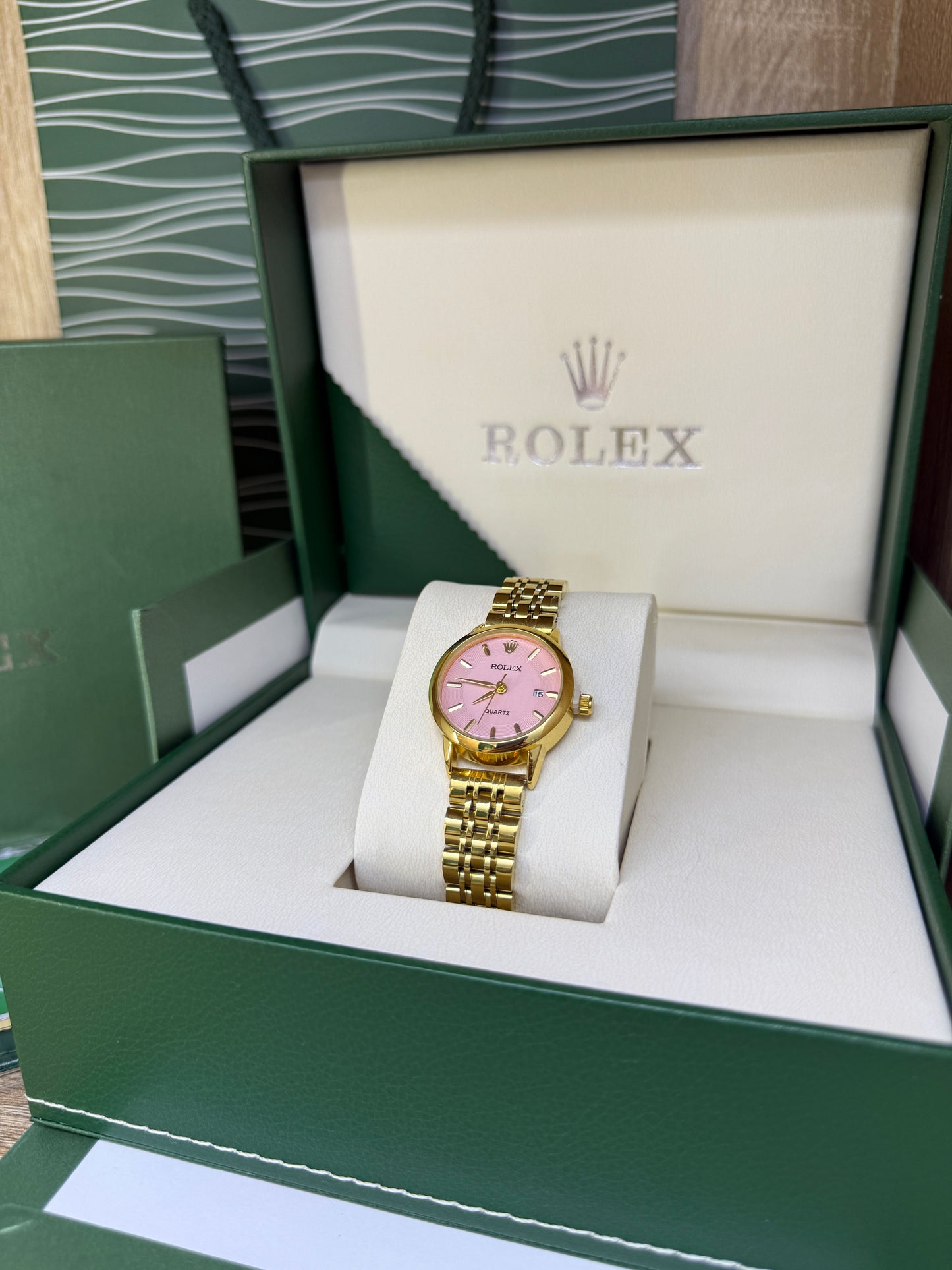 ROLEX FEMMES CELLINI GOLD/ROSE COFFRET
