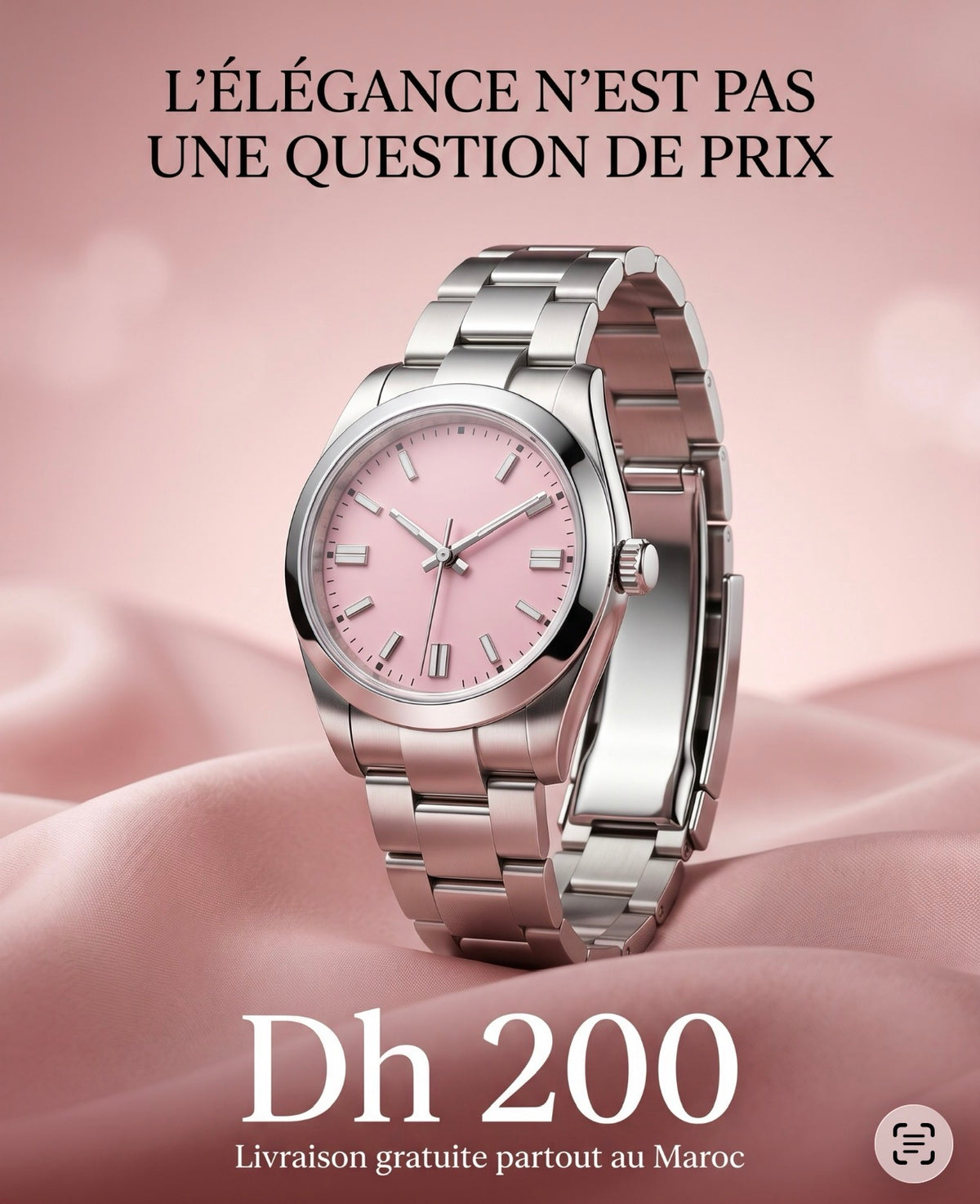 MONTRE FEMMES GRIS TB ROSE