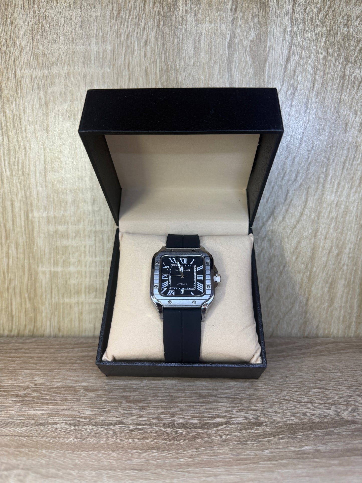 CARTIER SANTOS SILICONE HOMMES 2 BOITE SIMPLE